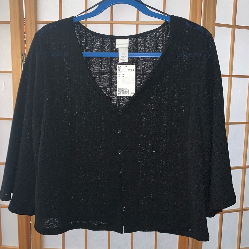 H&M Button Down Crop Top